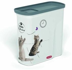 Recipient pentru hrană de animale Curver ,  model pisică, 2 l, 2 l