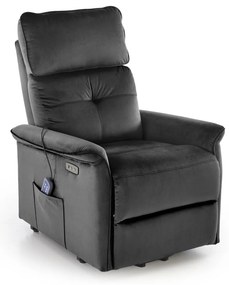 Fotoliu Semir 2 velvet negru