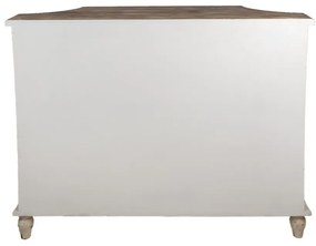 Comoda bej, din lemn masiv, aspect vintage, Maisonette