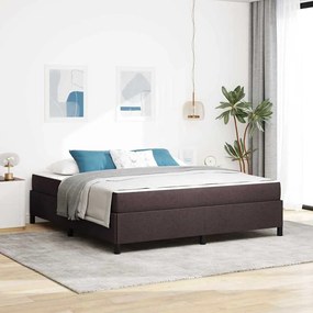 vidaXL Pat cu arcuri Maro 180 x 200 cm Țesătură, Lemn Ingineresc