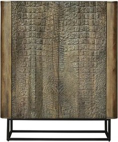 Comoda inalta cu model Krokodil 120cm maro