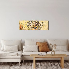 Tablou - Copacul vieții mozaic (cu ceas) (90x30 cm)