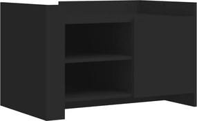 vidaXL Măsuță de cafea, negru, 80x50x50 cm, lemn prelucrat