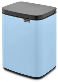 Cos de gunoi Brabantia Bo Small 1006626, 4 L, Deschidere lina si silentioasa, Baza antiderapanta, Albastru deschis