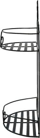 Etajera de exterior, neagra, din metal, Bellacorte