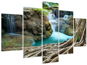 Tablou - Râu cu cascade (150x105 cm)