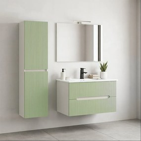 Dulap suspendat Trent alb-verde deschis