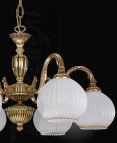 Candelabru din alama cu 6 brate design italian 9300