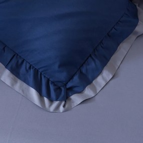Lenjerie de pat din microfibra RUFFORA albastru-gri Dimensiune lenjerie de pat: 70 x 80 cm | 140 x 200 cm