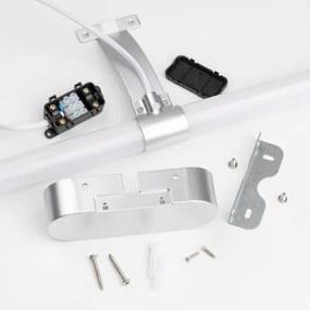 Brilagi TUBEO Iluminare LED pentru oglindă de baie, 8 W, 230 V, 60 cm, IP44, argintiu