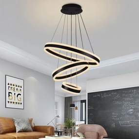 Lustră LED dimabilă pe cablu LED/165W/230V 3000-6500K + telecomandă