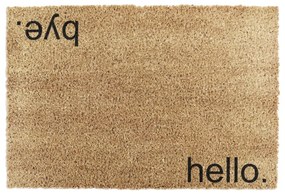 Covoraș de intrare din fibre de nucă de cocos 40x60 cm Hello, Bye – Artsy Doormats