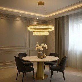 Candelabru LED pe cablu GALA LED/54W/230V, Ø 60 cm, auriu