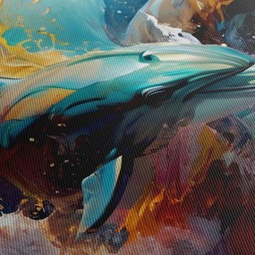 Tablou - Pictură de delfin (90x60 cm)