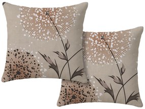 Set 2 buc huse decorative pentru perna PAMPELINO 45x45 cm, bej