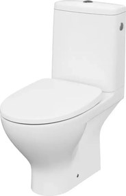 Set vas WC pe pardoseala Cersanit Moduo 666 rezervor 3/5 l si capac softclose alb