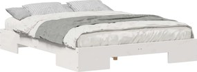 vidaXL Cadru de pat Alb 150 x 200 cm
