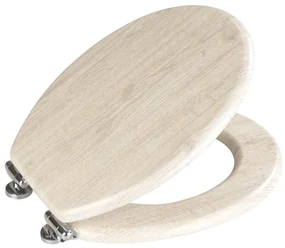 Capac WC cu închidere lentă Wenko Oak, 42,5 x 35,5 cm