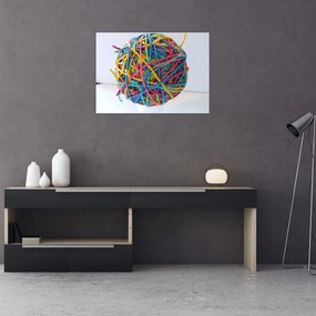 Tablou pe sticlă cu gumițe (70x50 cm)