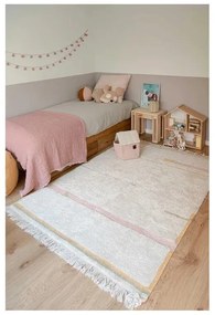 Covor roz/crem lavabil/țesut manual din bumbac 200x300 cm Lanes Vintage Nude – Lorena Canals