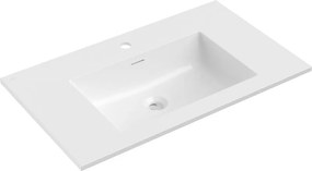 Mexen Otis chiuvetă încastrată în blat 81 x 46,5 cm, alb lucios - 25188000