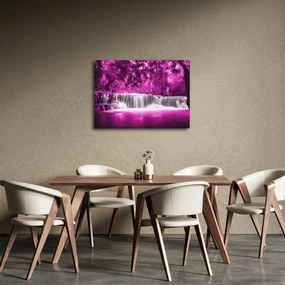 Tablou - Cascadă, violet (70x50 cm)