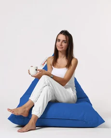 Fotoliu puf pentru grădină Pyramid Big Bed Pouf - Blue
