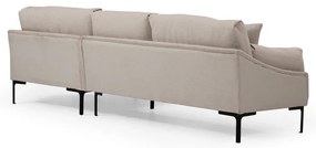 Colțar Artie Leo, bej deschis, colț pe partea dreaptă