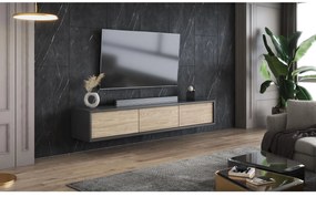 Masă TV Fiora 38 (antracit + stejar uleios). 1066461