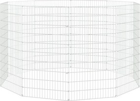 vidaXL Adăpost pentru animale cu 10 panouri, 54x100 cm fier galvanizat