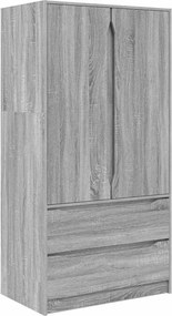 vidaXL Dulap de Baie Gri Sonoma 79,5 x 49 x 156 cm Lemn compozit