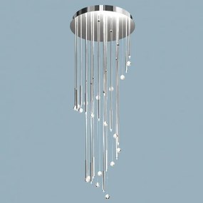 Lustra casa scarii, cristal Swarovski Spectra, Spiral 190cm