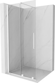 Mexen Velar perete de duș glisant Walk-in 120 x 200 cm, transparent 8 mm, alb - 871-120-000-03-20