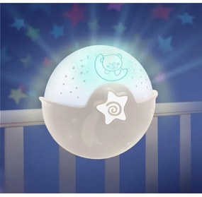 Veioză cu proiector pentru copii 3xAA gri Infantino