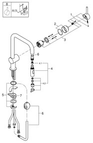 GROHE 32322DL2 - Baterie pentru chiuvetă, finisaj bronz (versiunea A)