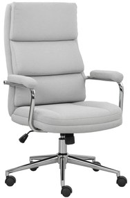 HOMCOM Scaun de birou, scaun de birou ergonomic cu înălțime reglabilă, funcție de meșterire, 62 x 73 x 105-113 cm, gris | Aosom Romania