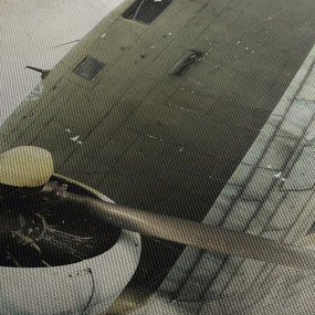 Tablou - Avion vechi cu elice (90x60 cm)