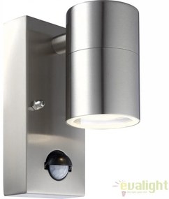 Aplica de perete exterior LED din otel inoxidabil cu protectie IP44 cu senzor de miscare STYLE 3201SL GL