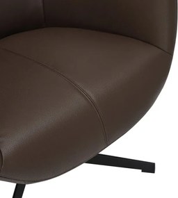 Fotoliu pivotant VOGUE piele sintetica maro