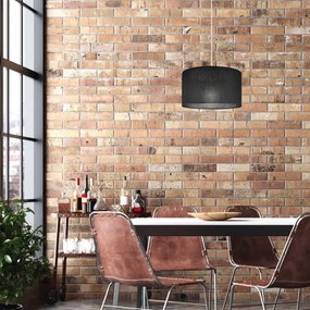 Lustră pe cablu SIRJA 1xE27/60W/230V negru