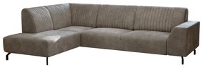 Canapea PRITY maro deschis stânga, 275x200x83 cm