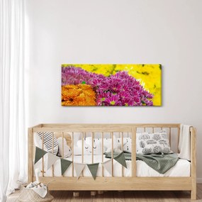 Tablou cu floarea roz (120x50 cm)