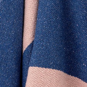 Pătură albastră/roz 130x160 cm Cadeo – Bloomingville