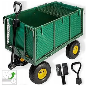 CĂRUCIOR DE GRĂDINĂ 3ÎN1 500KG 220L - WO02