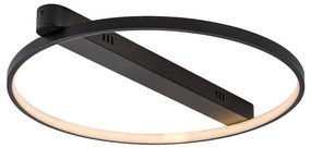 Rabalux 71344 - Plafonieră BELIZA LED/45W/230V 3000K 50x55 cm neagră