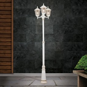 Stalp exterior stil clasic IP43 H255 Puchberg AL 11K/82579 weiÃ-gold/rauch OR