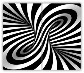 Tocator din sticla vortex abstractizare