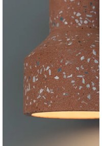 Lustră pe cablu RESIN 1xE27/11W/230V roz/neagră Klausen 111038