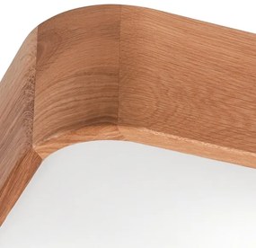Plafonieră OAK SQUARE 2xE27/15W/230V 35x35 cm stejar