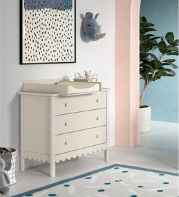 Comodă de copii bej cu masă de schimbat 89x90x55 cm Swingo – Vipack